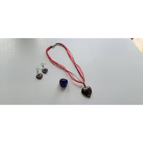 Kohl's earrings necklace rings set very cute - Picture 4 of 4